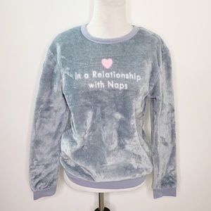 “In a Relationship With Naps” Cuddly Pullover